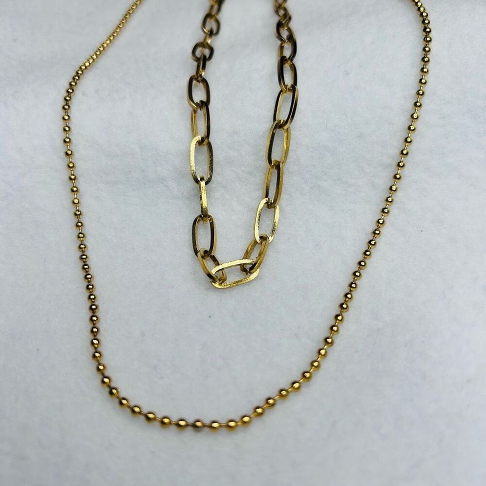 Elegant Gold Chain Necklace Set